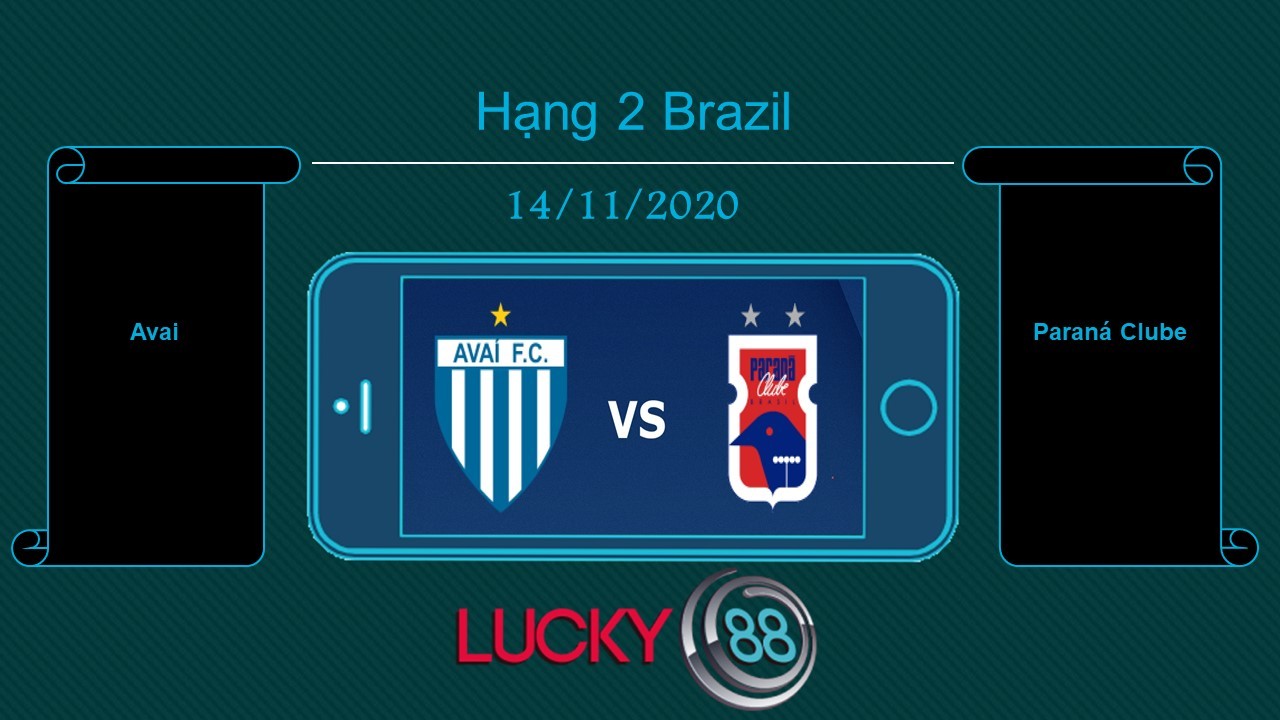 LUCKY88 Avai vs Paraná Clube, Tip bóng đá miễn phí ngày 14/11/2020