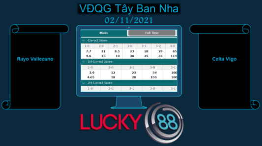 LUCKY88 Rayo Vallecano vs Celta Vigo  , Soi kèo bóng đá hôm nay 02/11/2021,  VĐQG Tây Ban Nha