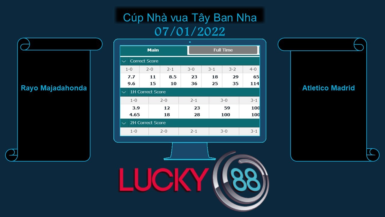 LUCKY88 Rayo Majadahonda vs Atletico Madrid , Soi kèo bóng đá hôm nay 07/01/2022, Cúp Nhà vua Tây Ban Nha