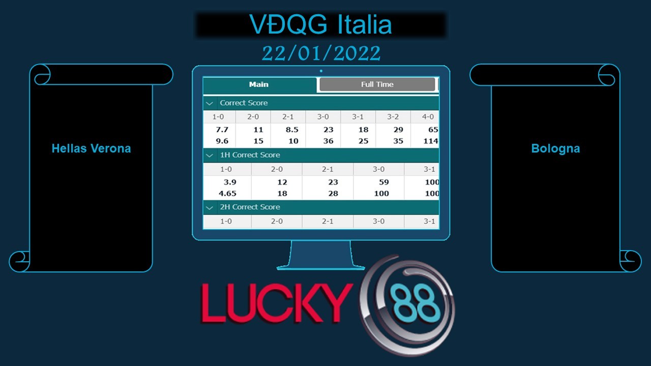LUCKY88 Hellas Verona vs Bologna , Soi kèo bóng đá hôm nay 22/01/2022, VĐQG Italia