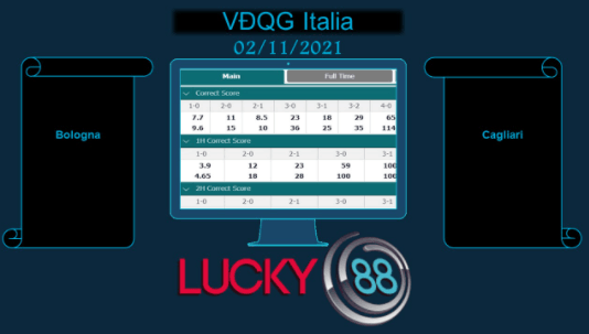 LUCKY88 Bologna vs Cagliari , Soi kèo bóng đá hôm nay 02/11/2021, VĐQG Italia