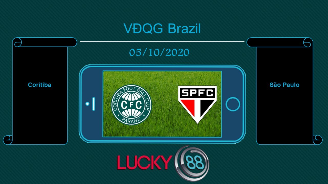 LUCKY88 Coritiba vs São Paulo  , Tip bóng đá miễn phí ngày 05/10/2020