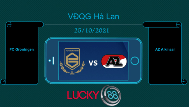 LUCKY88 FC Groningen vs AZ Alkmaar , Tip bóng đá miễn phí ngày 25/10/2021