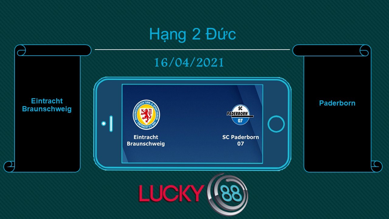 LUCKY88 Eintracht Braunschweig vs Paderborn , Tip bóng đá miễn phí ngày 16/04/2021