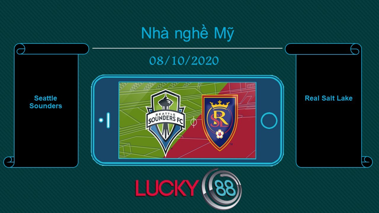 LUCKY88 Seattle Sounders vs Real Salt Lake  , Tip bóng đá miễn phí ngày 08/10/2020