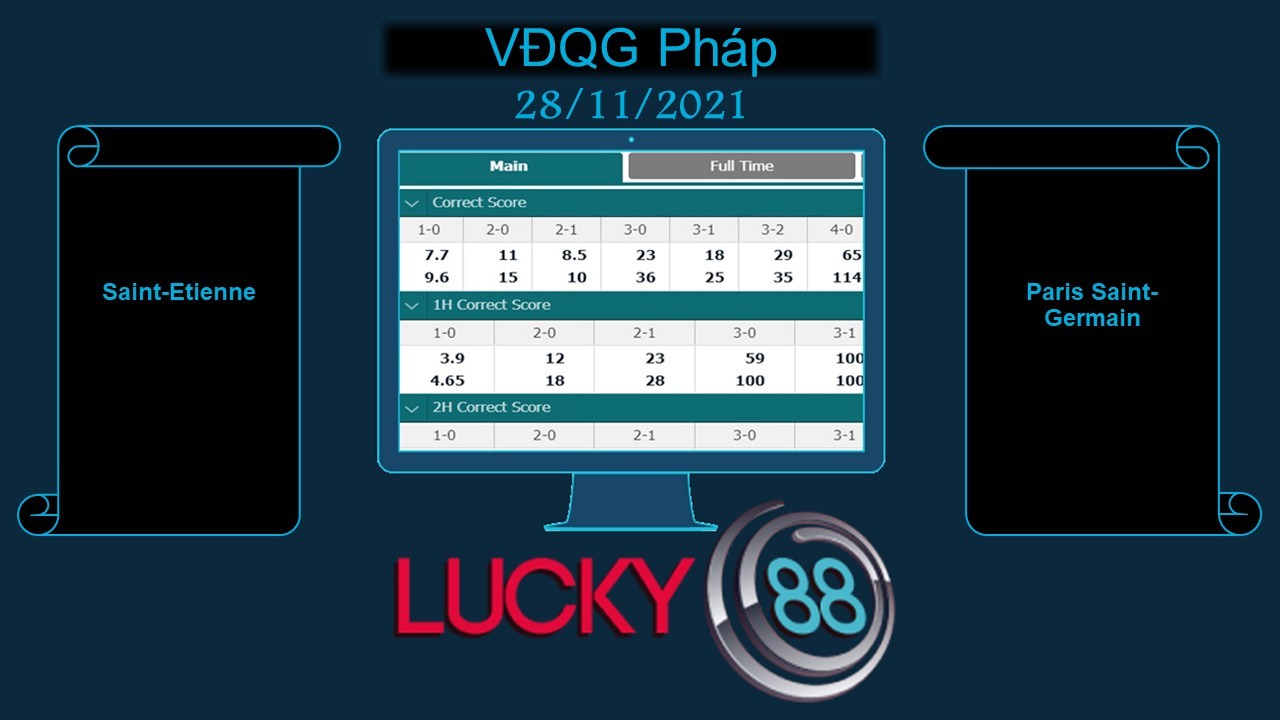 LUCKY88 Saint-Etienne vs Paris Saint-Germain , Soi kèo bóng đá hôm nay 28/11/2021, VĐQG Pháp