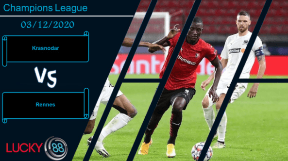 LUCKY88 Krasnodar vs Rennes , Nhận định bóng đá 03/12/2020, Cân tài cân sức