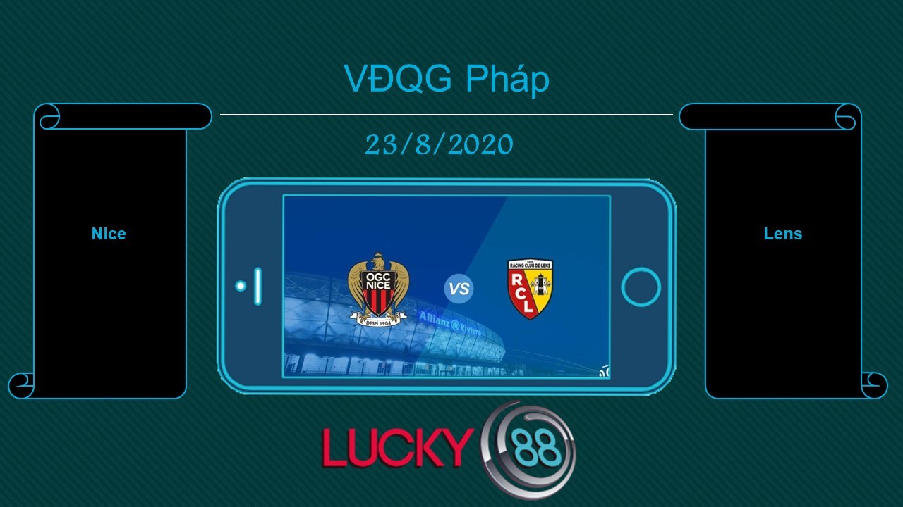 LUCKY88 OGC Nice vs RC Lens , Tip bóng đá miễn phí ngày 23/08/2020