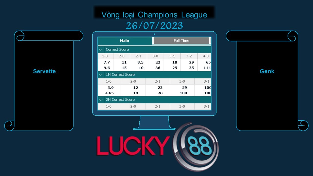 LUCKY88 Servette vs Genk, Soi kèo bóng đá hôm nay 26/07/2023, Vòng loại Champions League